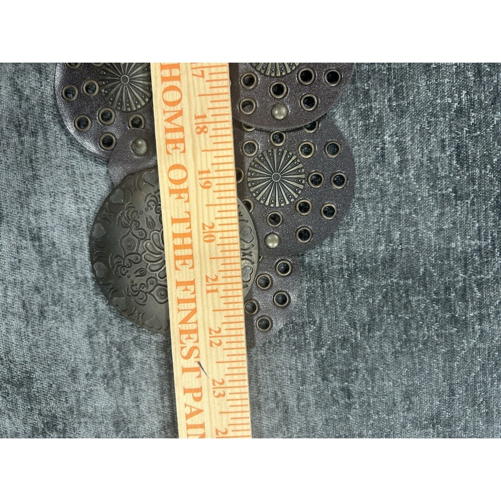 Classic Brown Moroccan Disc Tribal Leather Belt Handmade Leather Belt Buckle - Picture 7 of 7